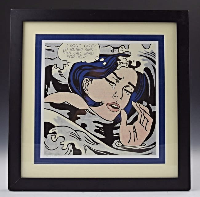 Roy Lichtenstein Signed Lithograph (1 of 3)