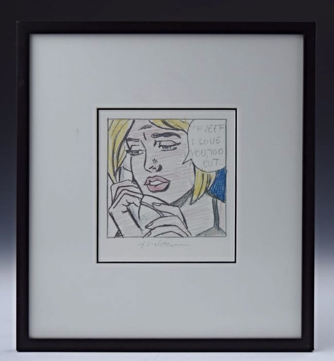 Roy Lichtenstein Signed Lithograph (1 of 3)