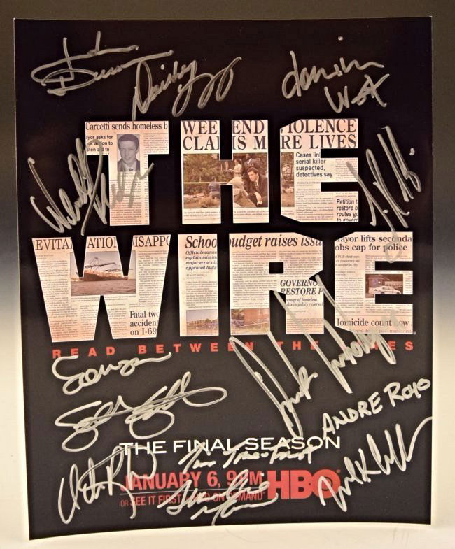 The Wire Cast Signed Photo (1 of 4)