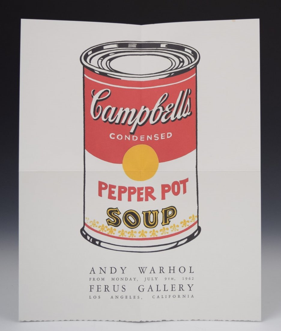 Andy Warhol Pepper Pot, Ferus Gallery Mailer (1 of 2)