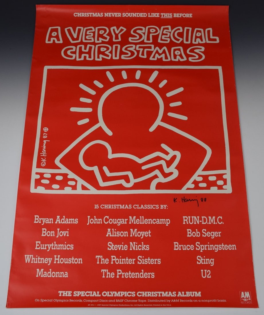 Keith Haring Signed Poster (1 of 3)