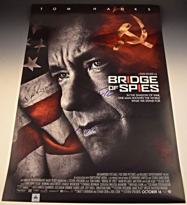 Bridge Of Spies Cast Signed Premiere Poster (1 of 4)