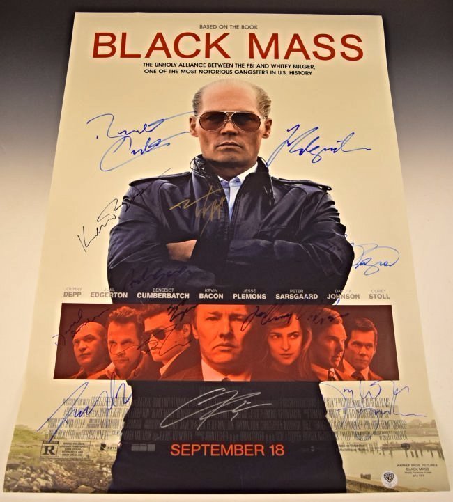 Black Mass Premiere Signed Movie Poster (1 of 3)