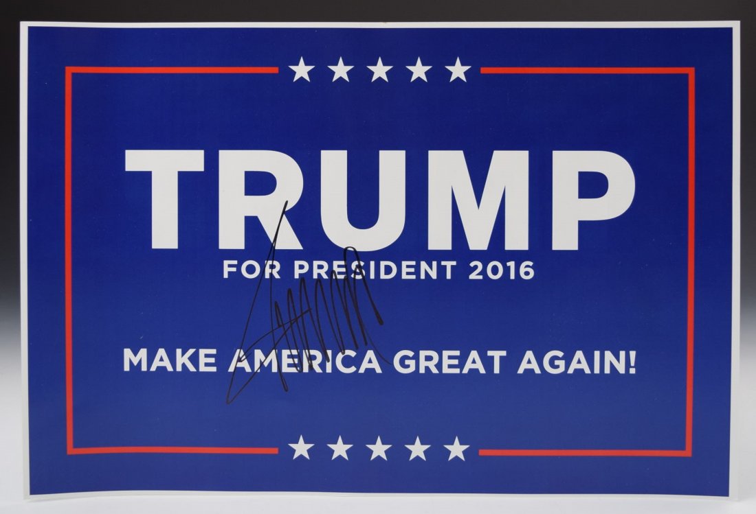 Donald Trump Autograph Campaign Poster (1 of 2)