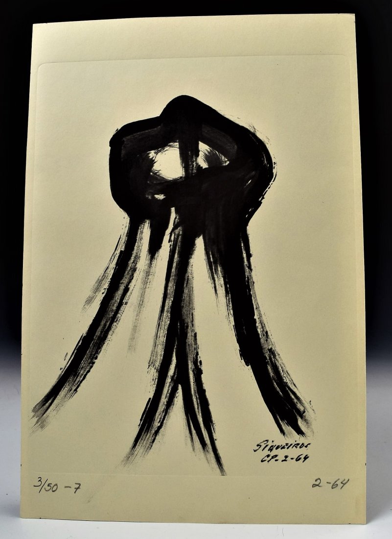 David Alfaro Siqueiros Lithograph (1 of 3)