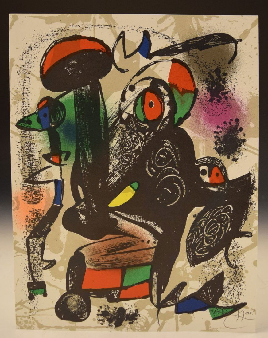 Joan Miro Signed Lithograph (1 of 2)