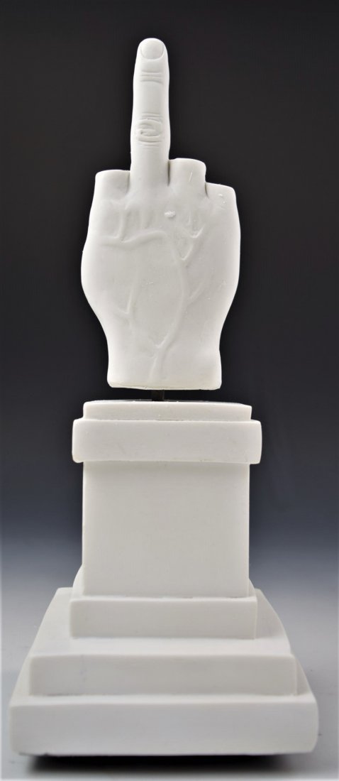 Maurizio Cattelan - L.O.V.E. Sculpture, (1 of 3)