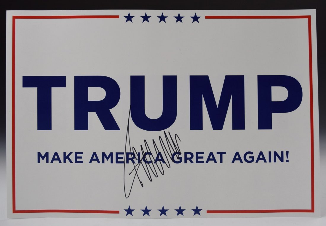 Donald Trump Autograph Campaign Poster (1 of 2)