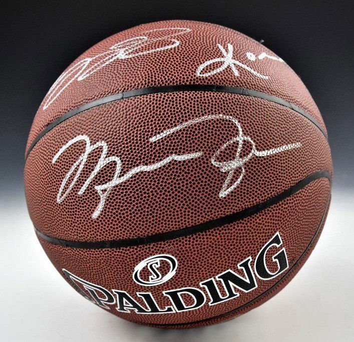Lebron, Jordan, Bryant Signed Basketball (1 of 2)