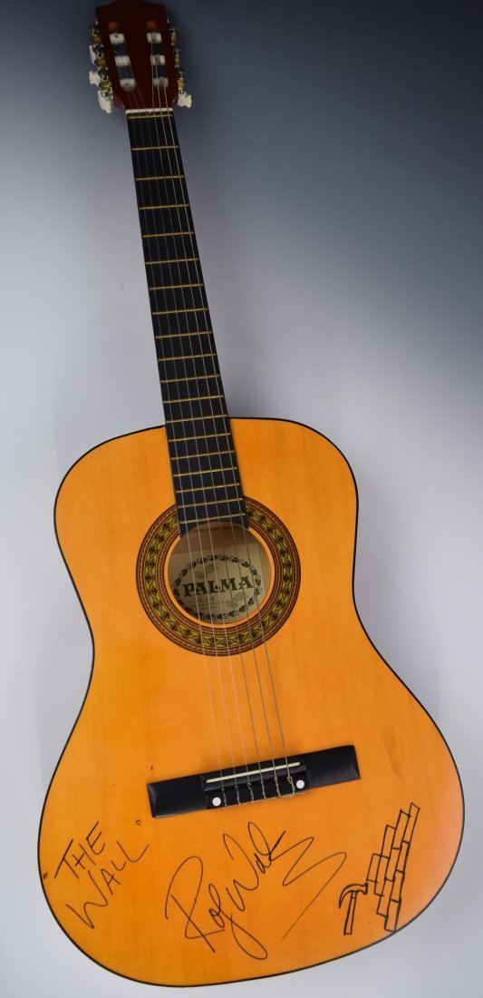 Roger Waters Signed Guitar with Drawing (1 of 3)
