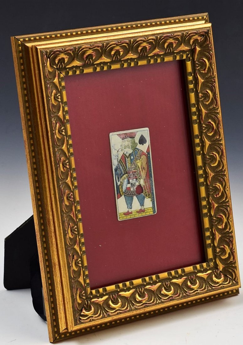 John Wesley Hardin Outlaw Signed Shot Casino Card: Casino card signed and shot by outlaw John Wesley Hardin John Wesley Hardin was an American Old West outlaw, gunfighter, and controversial folk icon. From an early age, Hardin often got himself into t