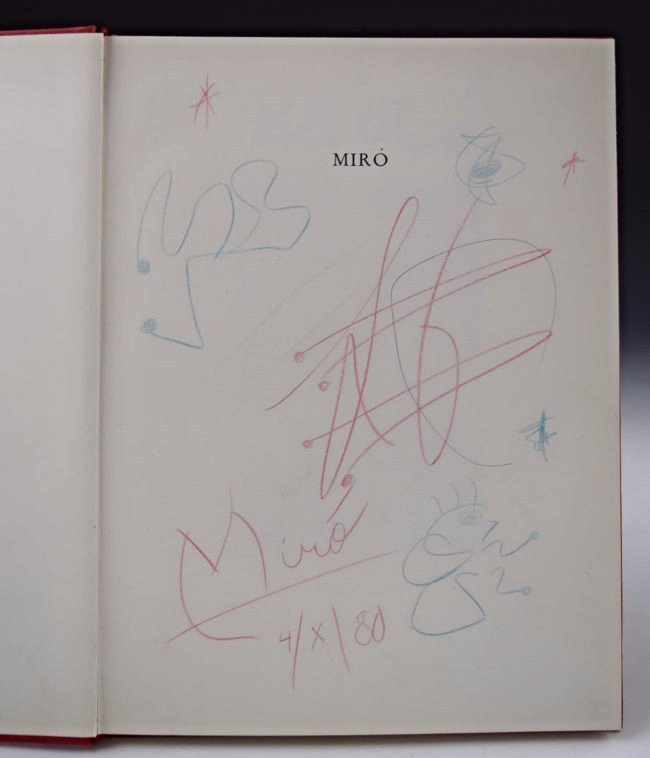 Joan Miro Signed Drawing (1 of 4)