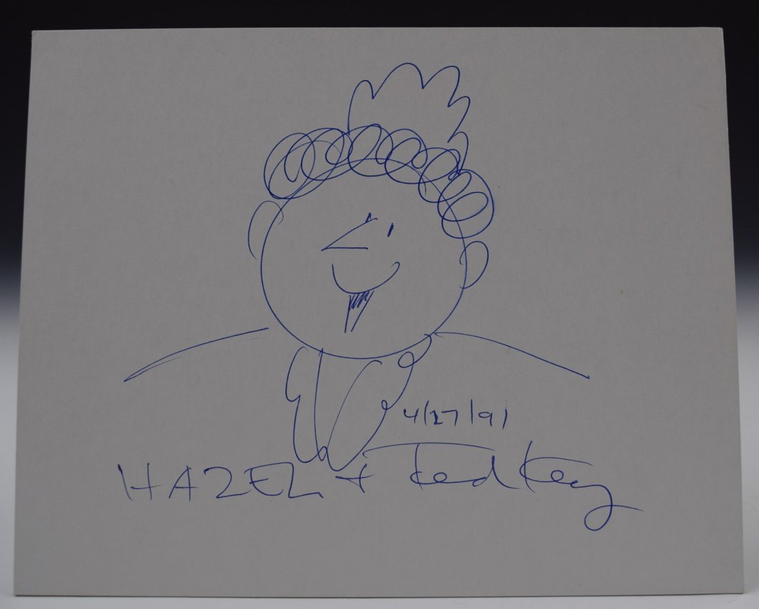 Ted Key: A drawing of Hazel Signed by Ted Key Measures: 8 x 10 inches