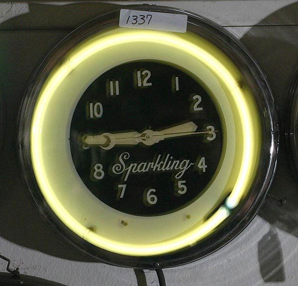 1337 "Sparkling" Neon Clock Formerly "Belfast Water"