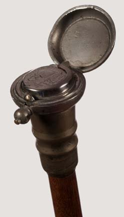 Coin Purse System Stick-Ca. 1880-The handle has a