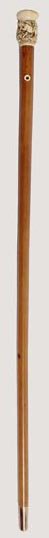 Carved Hunt Scene-Ca. 1840-A handle depictin - 4