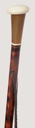 Ivory Dress-Ca. 1895-A round ivory knob which is a