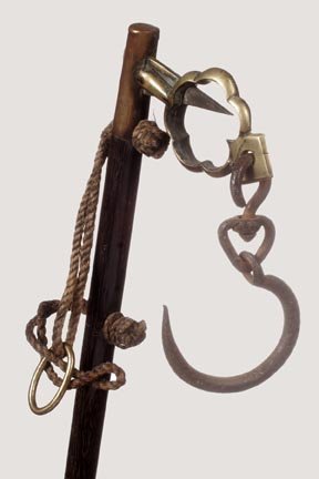 Opium Scale System Stick-Ca. 1850-Iron, hand forge