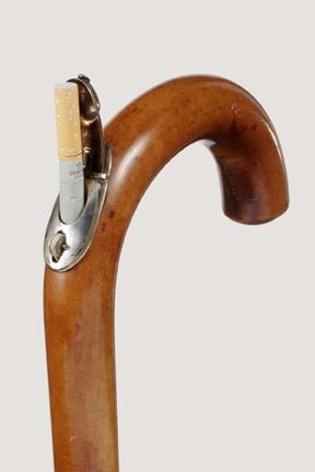 Cigarette System Stick-Ca. 1910-Massive Malacca cr - 2