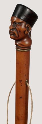China Man Folk-Ca. 1850-Intricately carved Asian m