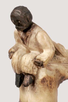 African-American Cane-Ca. 1890-A stag handle - 4
