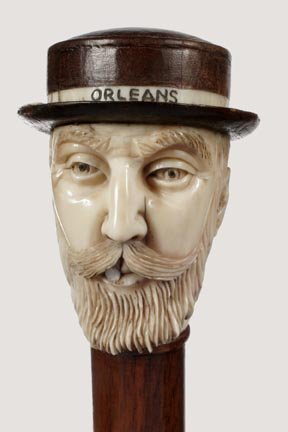 Ivory and Wood Orleans-Ca. 1885 - 2