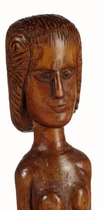 Full Carved Female Nude Woman Cane--A spectacular f - 4