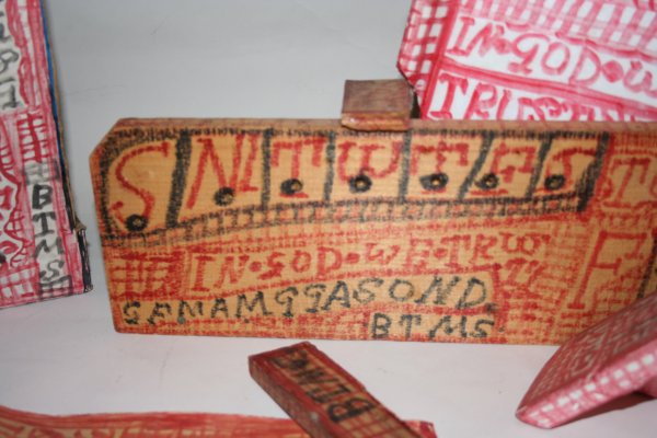 Outsider Art- ZB Armstrong- Untitled. Marker on  - 2