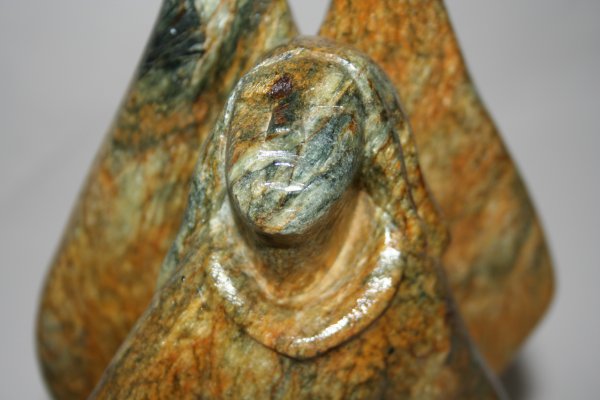 Outsider Art- William Cross- "Gabriel". Carved m - 2