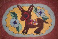 Oval Handmade Hooked Rug