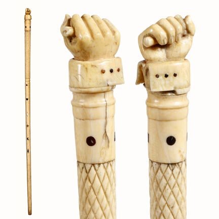 Nautical Folk Art-C. 1860-A very nicely carved han