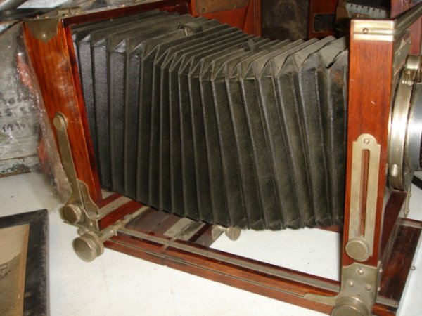 Vintage 4x5 wooden field camera - 6