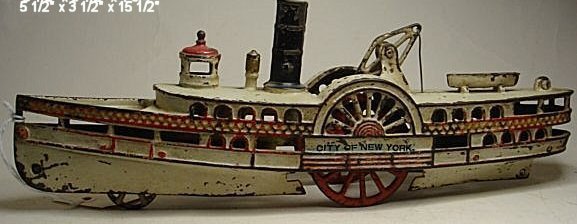 Wilkins,City of New York, cast iron side wheeler