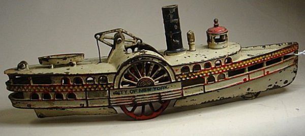 Wilkins,City of New York, cast iron side wheeler - 3
