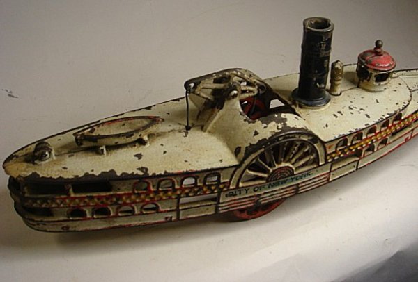 Wilkins,City of New York, cast iron side wheeler - 4