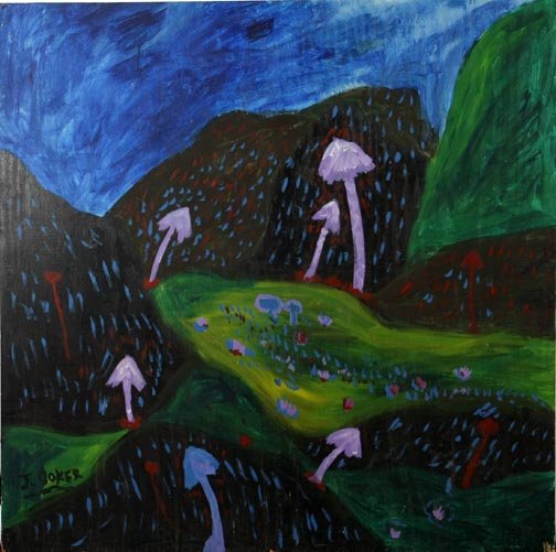 Jerry Coker, "Untitled". Paint on wood and measure: Jerry Coker, "Untitled". Paint on wood and measures 4 ft x 4 ft