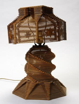 Lot of three popsicle lamps. Largest is 24 x 12: Lot of three popsicle lamps. Largest is 24 x 12