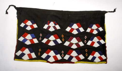 Beaded Sexe Cache modesty apron. Beadwork on clot: Beaded Sexe Cache modesty apron. Beadwork on cloth and measures 15 x 26