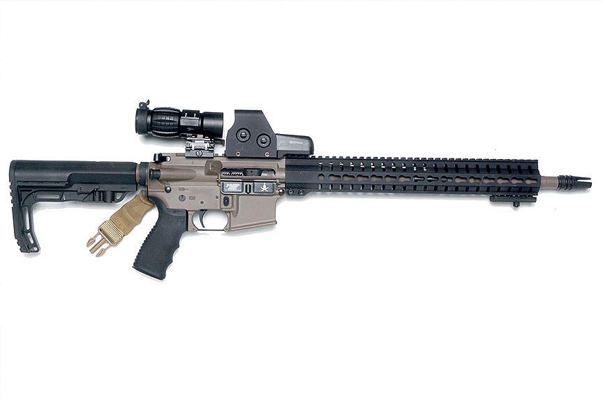 DPM AR15 Duty Rifle 223 cal, law enforcement model,: DPM AR15 Duty Rifle 223 cal, law enforcement model, clear coat finish, match trigger, eotech, red dot site, eotech 3x magnifier scope 20" barrell, single point sling, original 2 10 round mags and 2 30