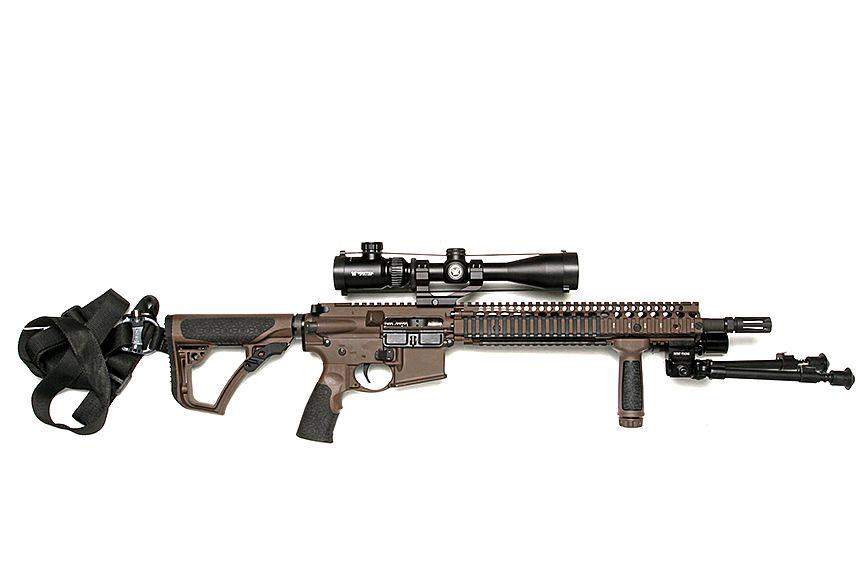 Daniel Defense M4 Carbine 556 cal, 18" barrell, front: Daniel Defense M4 Carbine 556 cal, 18" barrell, front hand grip, bi-pod, surefire flashlight, Vortex 3x9 scope, single point sling, paperwork and factory case, California, Connecticut, Hawaii, Marylan