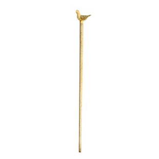 Whale Tooth Bird Nautical Cane-Circa 1880-A wonder: Whale Tooth Bird Nautical Cane-Circa 1880-A wonderful nautical presentation which includes a whale's tooth, whalebone shaft and a walrus ivory plinth, very fine condition and has a very gentle