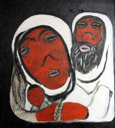 Albert Wagner, "Madonna and Child". Undated, 24 x: Albert Wagner, "Madonna and Child". Undated, 24 x 24, paint on wood panel