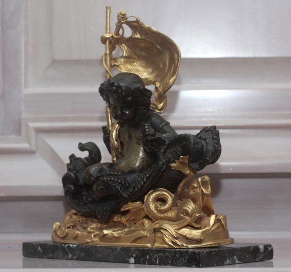 9. Nautical Bronze-Circa 1860-An unsigned, p - 2