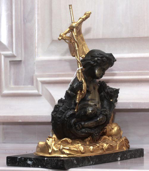 9. Nautical Bronze-Circa 1860-An unsigned, p - 3