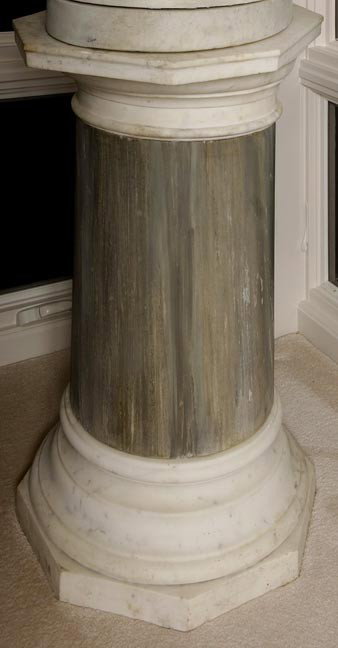 21. Massive Marble Pedestal-Early 20th Century-A ma