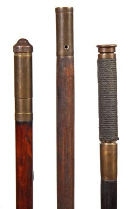 250. Three Compartment System Canes-Two empty and one w: 250. Three Compartment System Canes-Two empty and one with a tool kit-