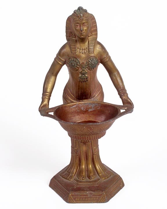 Egyptian revival incense burner. Average used condition: Egyptian revival incense burner. Average used condition. H.-6.5"