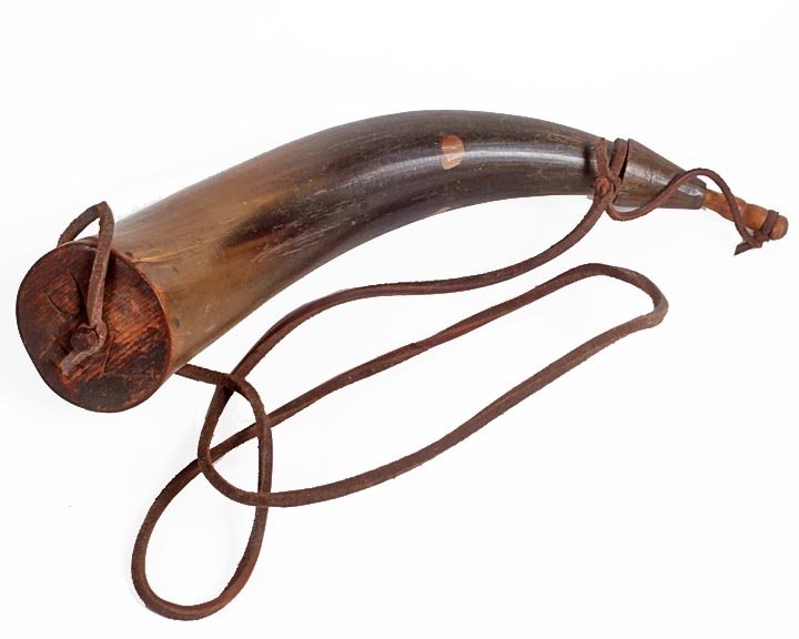 East Tennessee powder horn w/original stopper, end cap,