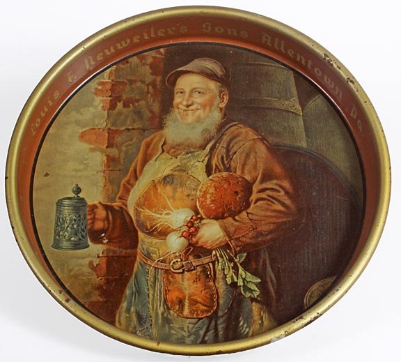 Neuweilers Sons beer tray, average found condition. 13"