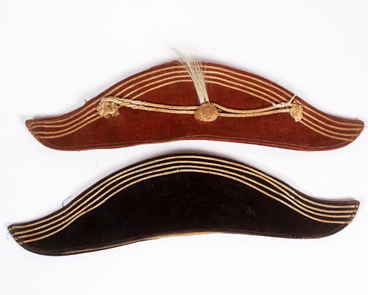 Early Masonic hats probably late 19th C, fine condition